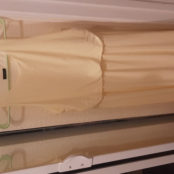 Ann Taylor Factory Sleeveless Blousant Knit Maxi Dress Yellow NWT Produc… - Picture 2 of 8